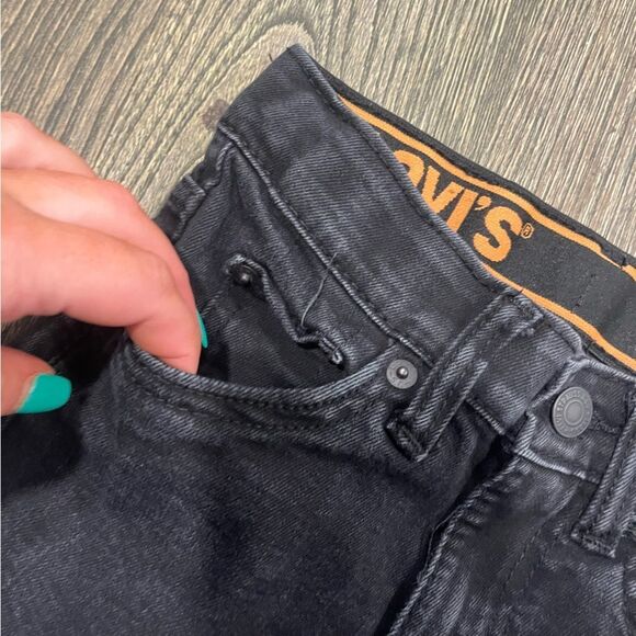 Levi's Big Boys 510 Skinny-Fit 365 Performance Jeans Mid Rise Denim Black Size 8 - Picture 4 of 10